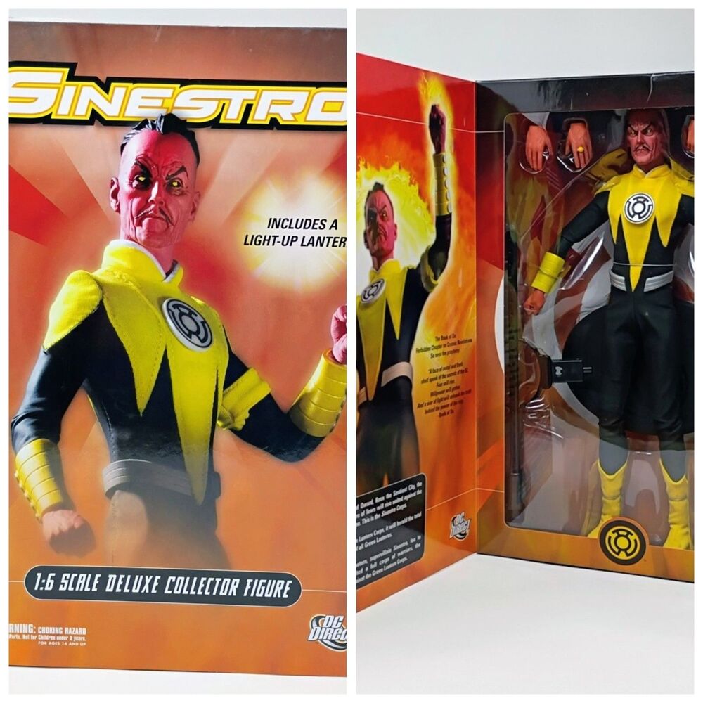Vintage DC Direct Sinestro 1:6 Scale Deluxe Action Figure NIB